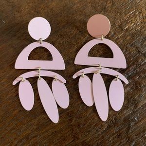 Lavender Statement Earrings